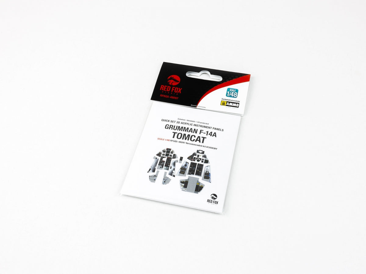 Maquette Red Fox Studio QS-48097 Grumman F-14A Tomcat Academy au 1/48