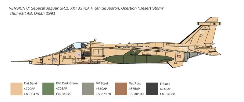 Italeri 1459 Jaguar GR.1/GR.3 RAF 1/72 – image 5