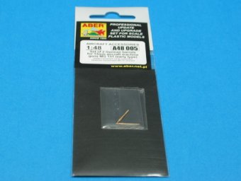 Aber A48 005 Ensemble de 2 canons pour mitrailleuses d&amp;#39;avion allemandes de 13 mm MG 131 (type ancien) (1/48) – image 2