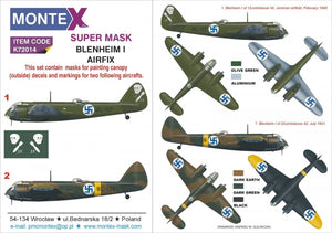 Montex K72014 BLENHEIM I (FINLANDE) 1/72