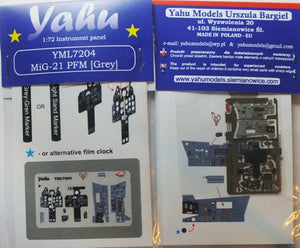 Yahu YML7204 MiG-21 PFM Gris (RV) 1/72