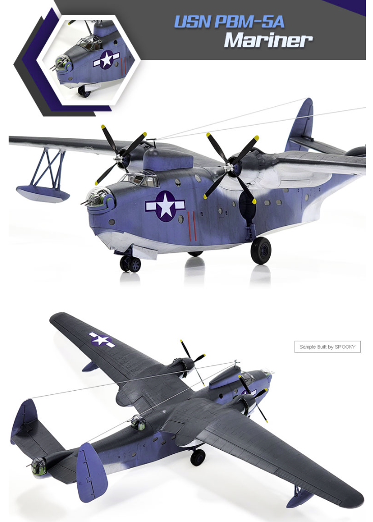 Maquette Academy 12586 USN PBM-5A MARINER 1/72 – image 4