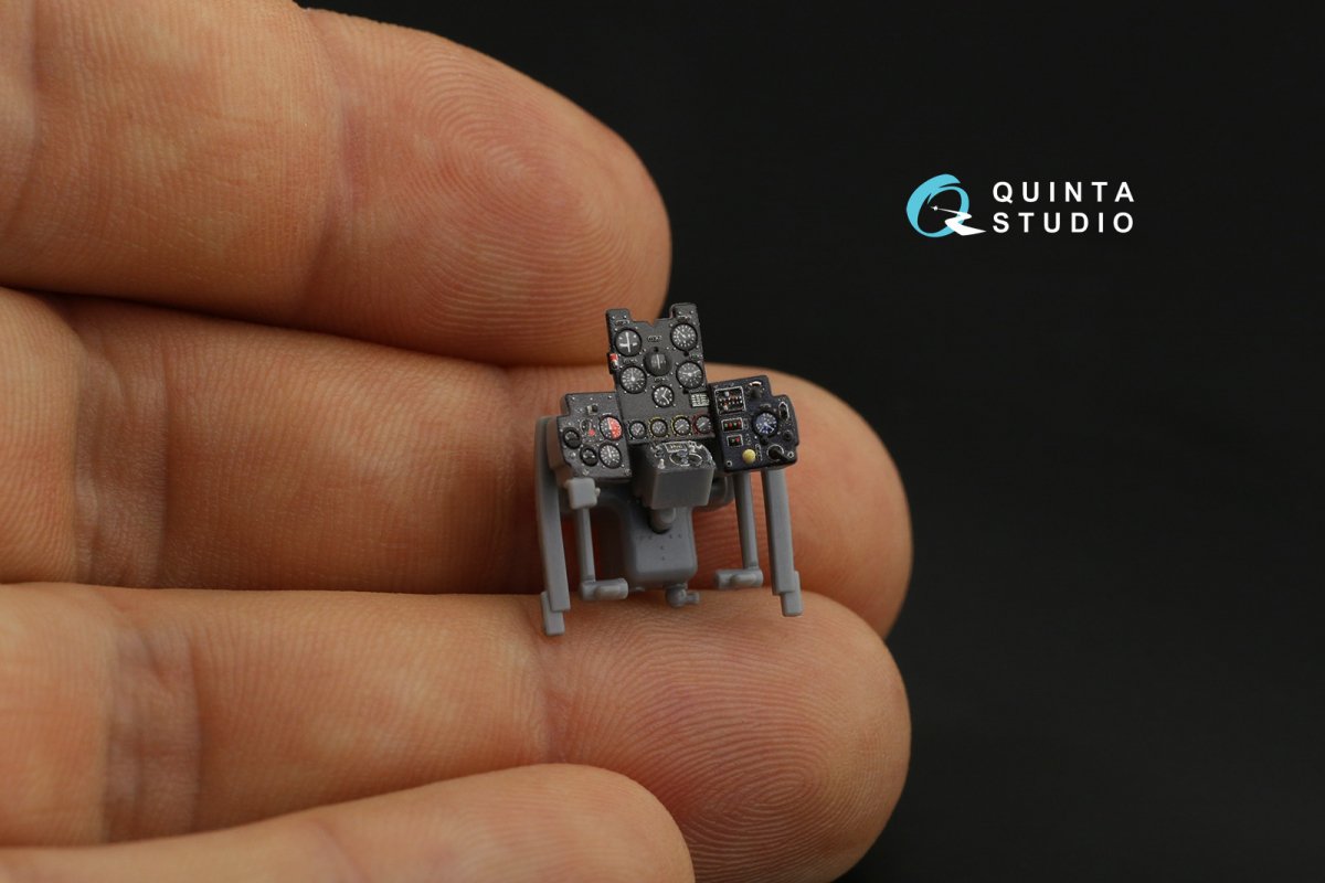 Intérieur imprimé en 3D et coloré sur papier décalcomanie Quinta Studio QD48141 Ki-61-Id (Tamiya) 1/48 – immagine 2