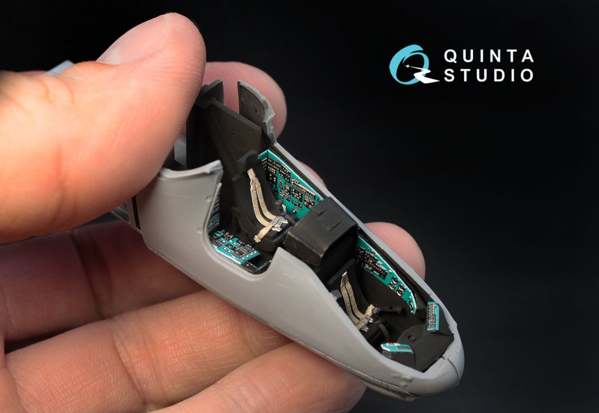 Intérieur imprimé en 3D et coloré sur papier décalcomanie Quinta Studio QD72006 Mi-24V (pour kit Zvezda) 1/72 – Bild 5