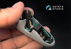 Intérieur imprimé en 3D et coloré sur papier décalcomanie Quinta Studio QD72006 Mi-24V (pour kit Zvezda) 1/72 – Bild 5