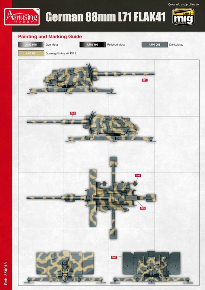 Amusing Hobby 35A024 8,8 cm L/71 Flak41 (1/35) – imagen 3