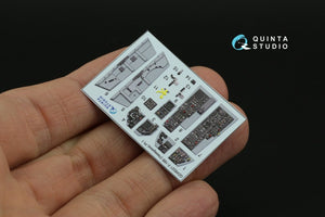 Intérieur imprimé en 3D et coloré sur papier décalcomanie Quinta Studio QD48221 F-16B (Hasegawa) 1/48 – image 9
