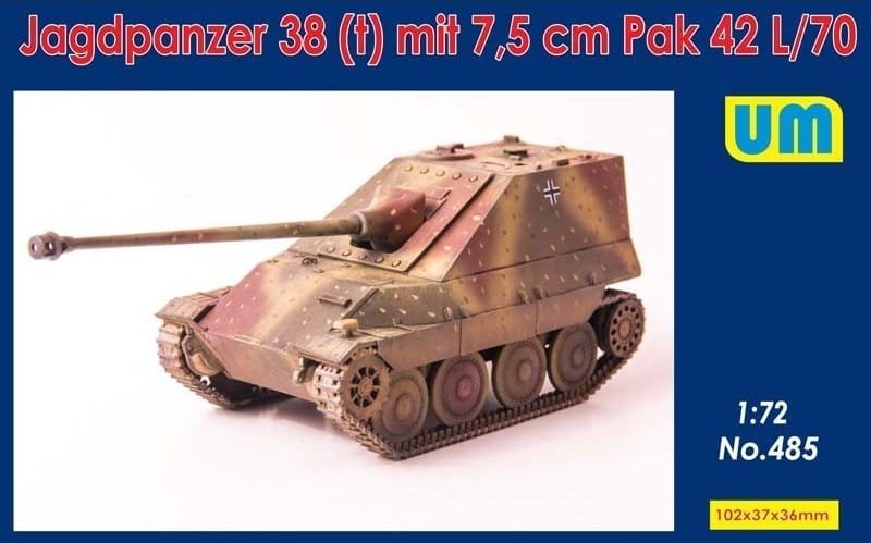 Unimodels 485 Jagdpanzer 38(t) avec 7,5 cm Pak 42L/70 1/72 