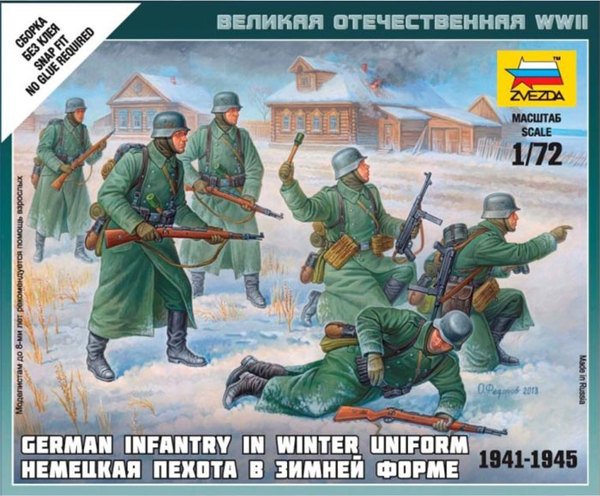 Zvezda 6198 Infanterie allemande (uniforme d'hiver, 1941-1945) 1/72