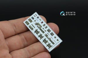 Intérieur imprimé en 3D et coloré sur papier décalcomanie Quinta Studio QD48611 A6M2-K Zero (Eduard) 1/48 – immagine 5