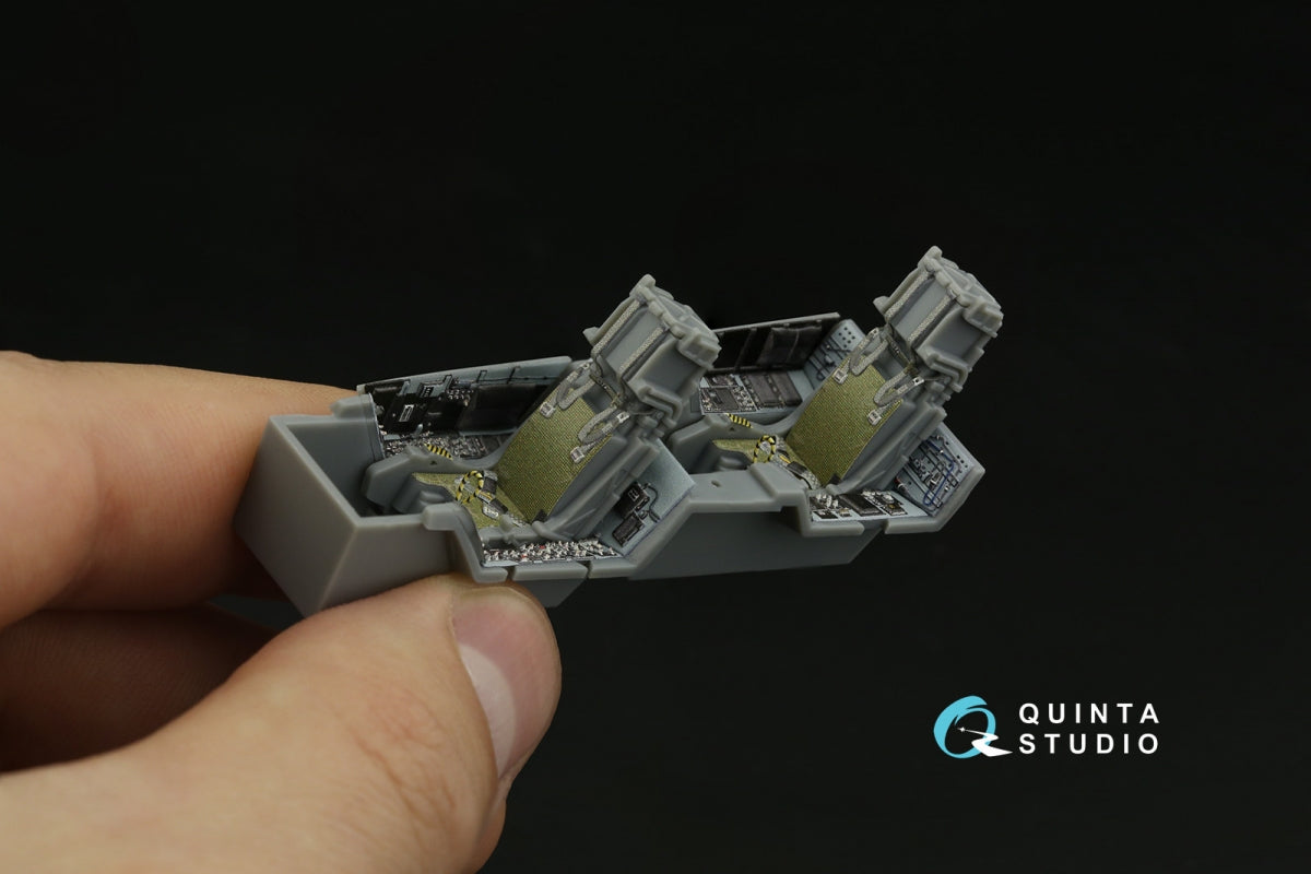 Intérieur imprimé en 3D et coloré sur papier décalcomanie Quinta Studio QD48374 F/A-18F (version initiale) (Hobby Boss) 1/48 – immagine 11
