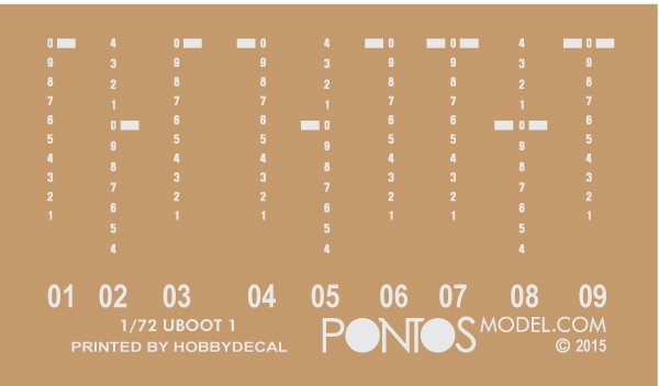Pontos 72001F1 U-BOOT Type VII C Kit de nettoyage – immagine 9