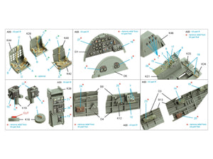 Quinta Studio QD35127 Nakajima B5N2 Kate Intérieur coloré imprimé en 3D sur papier décalcomanie (Border Model) 1/35 – image 2