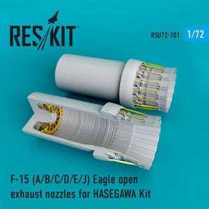 RESKIT RSU72-0101 Buses d&amp;#39;échappement ouvertes Eagle pour F-15 A/B/C/D/E/J (Hasegawa 1/72)