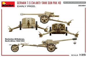 MiniArt 35394 Canon antichar allemand PAK 40 de 7,5 cm. Première version, échelle 1/35 – imagen 13