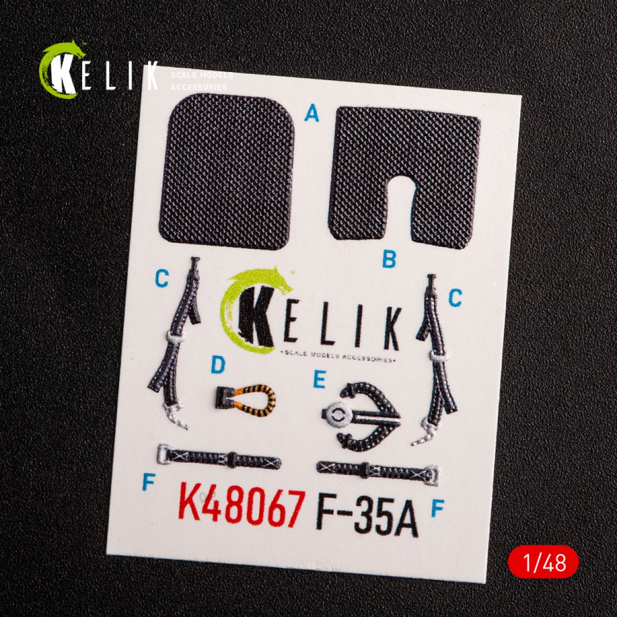 Décalcomanies 3D intérieures KELIK K48067 pour maquette Tamiya au 1/48  – image 2