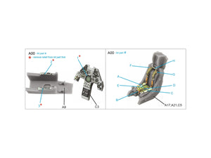 Intérieur coloré imprimé en 3D sur papier décalcomanie Quinta Studio QD72125 Harrier Gr.3 tardif (Airfix) 1/72 – immagine 11