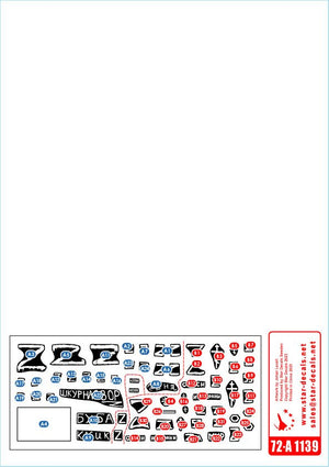 Star Decals 72-A1139 Guerre en Ukraine n° 9. T-72B3 russe (octobre 2016) 1/72  – immagine 3