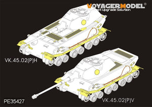 Maquette Voyager PE35427, char allemand KINGTIGER VK.45.02(P)H/V 2 en 1 de la Seconde Guerre mondiale, compatible avec les maquettes DRAGON 6657 et 6613, échelle 1/35 – image 2
