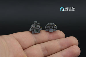 Intérieur imprimé en 3D et coloré sur papier décalcomanie Quinta Studio QDS-48593 F-14D Super Tomcat (GWH) (Petite version) 1/48 – image 8