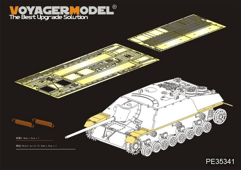 Ailes de Jagdpanzer IV allemand de la Seconde Guerre mondiale, modèle Voyager PE35341, pour kit DRAGON au 1/35