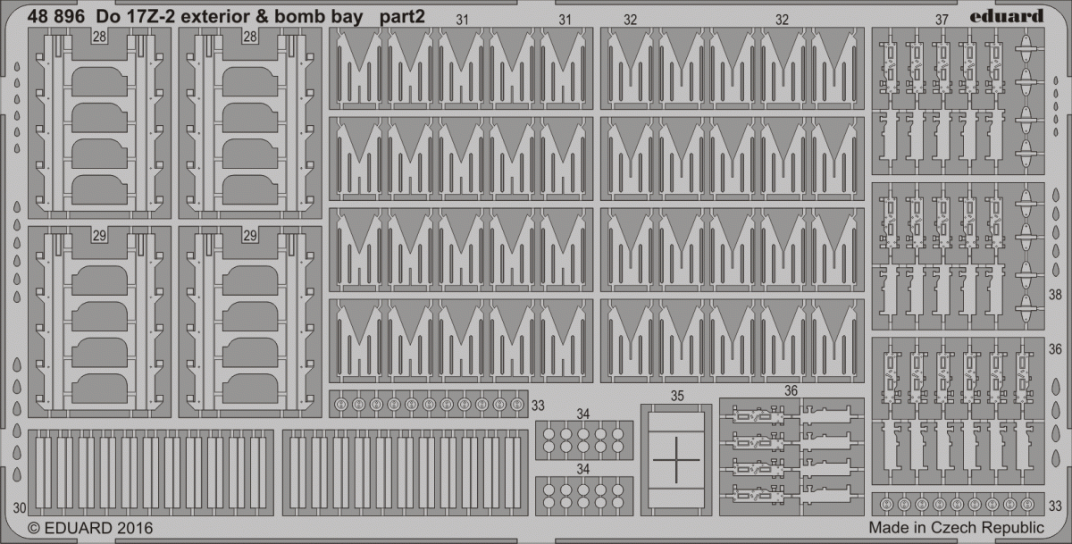 Eduard 48896 Pour 17Z-2 extérieur et soute à bombes ICM 1/48 – image 2