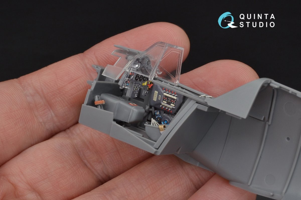 Intérieur imprimé en 3D et coloré sur papier décalcomanie Quinta Studio QD48103 Bf 109G-6 (pour maquette Tamiya) 1/48 – immagine 10