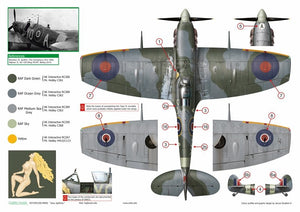 Décalcomanies Exito ED72003 Sexy Spitfires - Supermarine Spitfire LF Mk Vb - VIII - IXe 1/72 – image 8