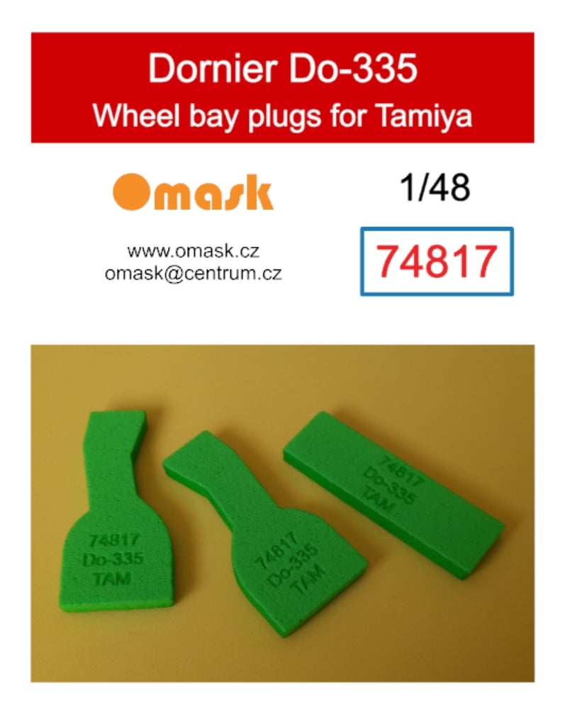 Omask 74817 Bouchons de puits de train d'atterrissage Dornier Do-335 (pour Tamiya) 1/48