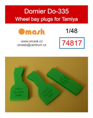 Omask 74817 Bouchons de puits de train d&amp;#39;atterrissage Dornier Do-335 (pour Tamiya) 1/48