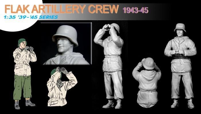 Dragon 6275 Flak Artillery Crew (Hiver 1943-45) (1/35) – image 3