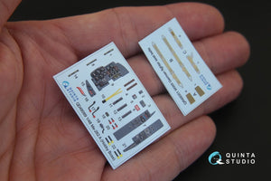 Intérieur imprimé en 3D et coloré sur papier décalcomanie Quinta Studio QD48089 Me-262A (pour kit HobbyBoss) 1/48  – image 3