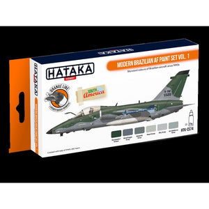 Coffret de peinture Hataka HTK-CS74 Modern Brazilian AF vol. 1 (6x17ml)
