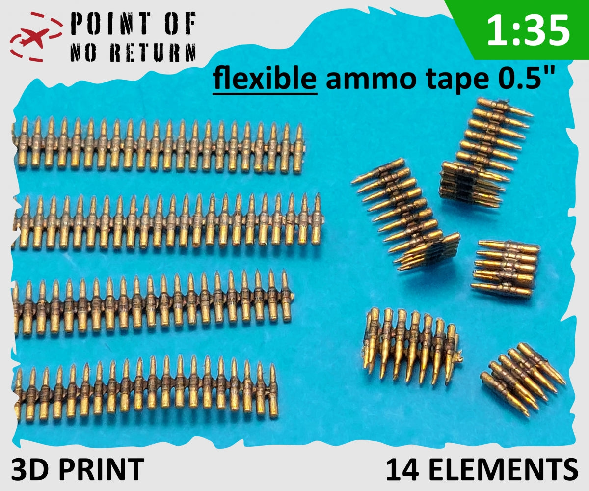 Point de non-retour 3524055 Bandes de munitions flexibles 0,5&amp;quot; / Bandes de munitions flexibles 1/35  – immagine 2