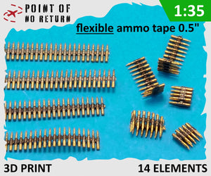Point de non-retour 3524055 Bandes de munitions flexibles 0,5&amp;quot; / Bandes de munitions flexibles 1/35  – immagine 2