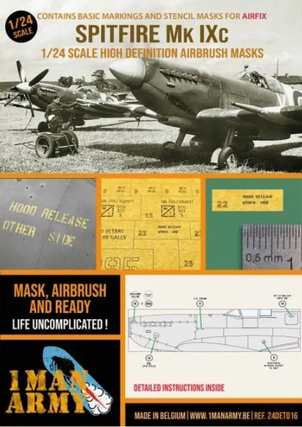 Maquette Airfix Supermarine Spitfire Mk IXc 1/24 (réf. 24DET016)
