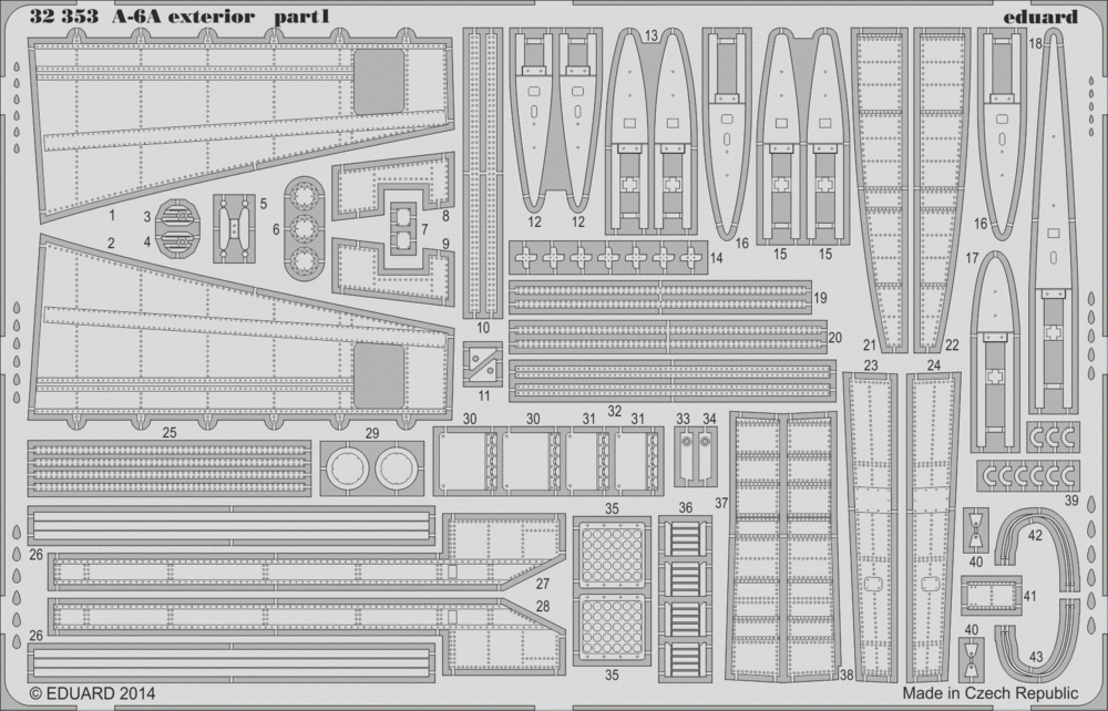 Eduard 32353 A-6A extérieur 1/32 Trumpeter