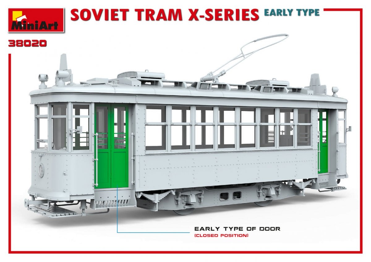 MiniArt 38020 SOVIET TRAM X-SERIES. EARLY TYPE 1/35 – zdjęcie 5