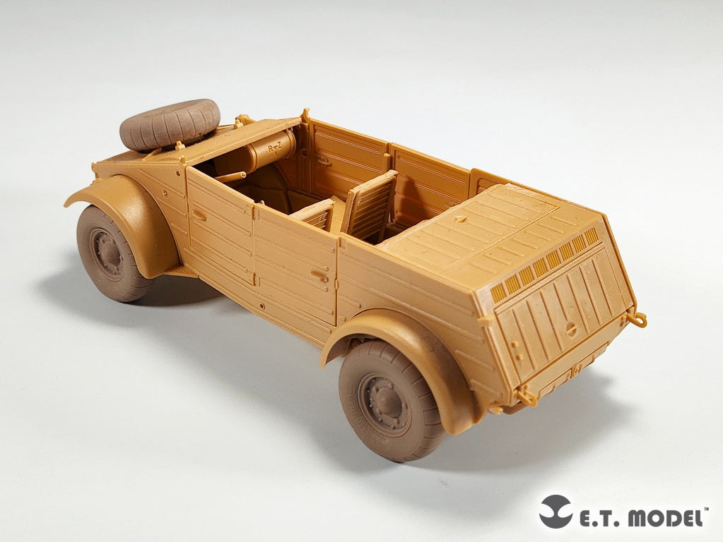 ET Model P35-139 Kübelwagen allemand Type 82 de la Seconde Guerre mondiale, roues affaissées, pneus ballons, pour maquette TAMIYA au 1/35 – Bild 6