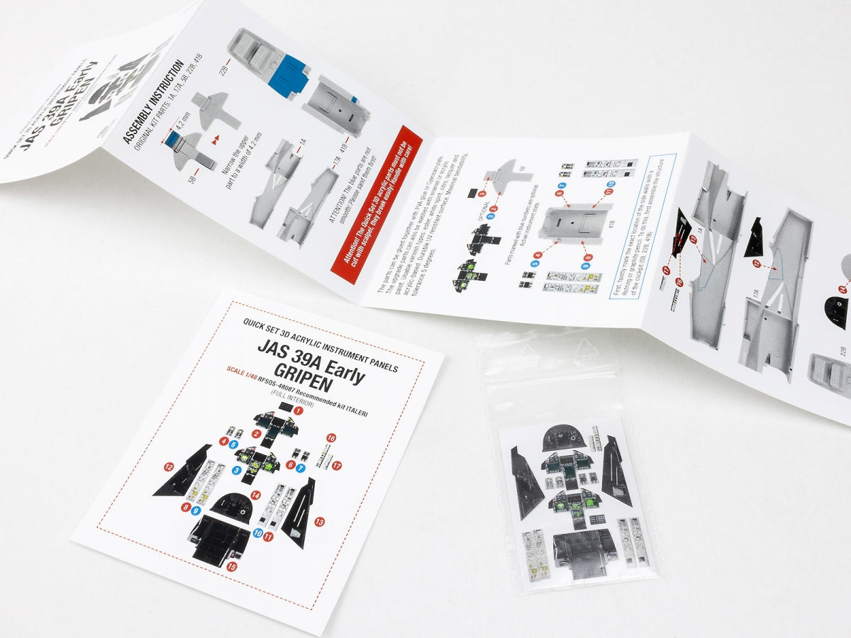 Red Fox Studio QS-48087 JAS 39A Gripen précoce Italeri 1/48 – image 3