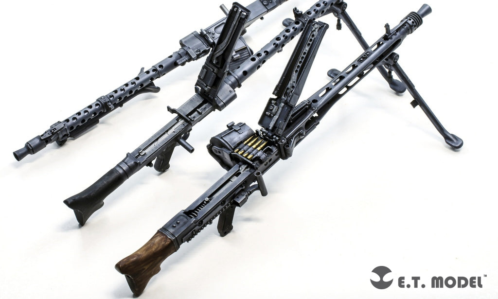 ET Model P06-001 Mitrailleuse allemande MG42 et boîte de munitions de la Seconde Guerre mondiale (impression 3D) 1/6 – immagine 8