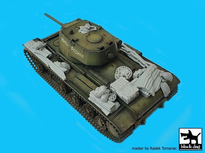 Ensemble d&amp;#39;accessoires pour char lourd soviétique KV-1 Black Dog T35226, échelle 1/35 – immagine 2