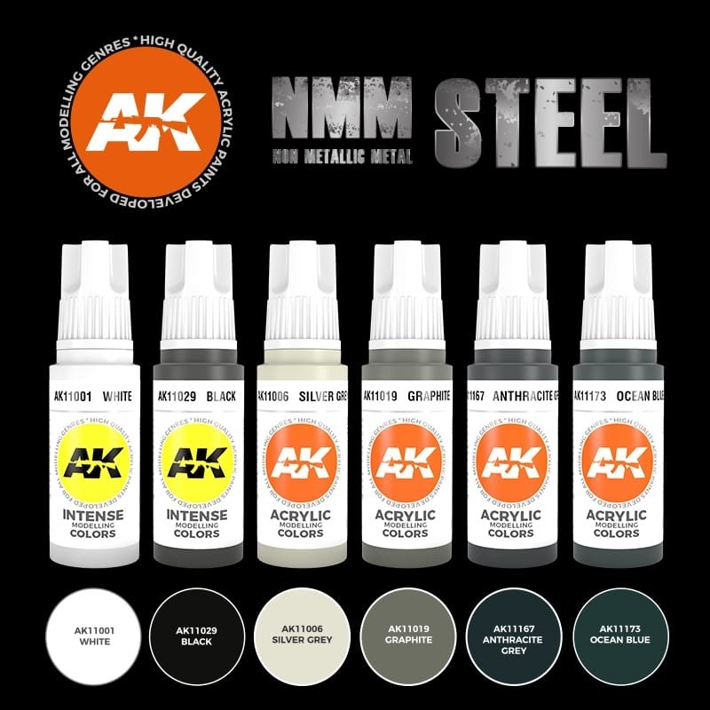 AK INTERACTIVE AK11601 3G Acier Métallique Non Métallique 6x18 ml – immagine 2