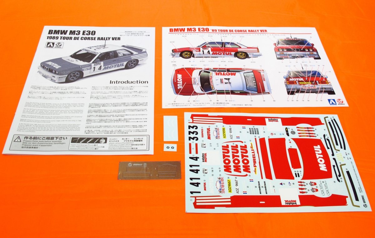 Beemax 24016 BMW M3 E30 Tour De Corse Groupe Rallye (1/24) – Bild 6