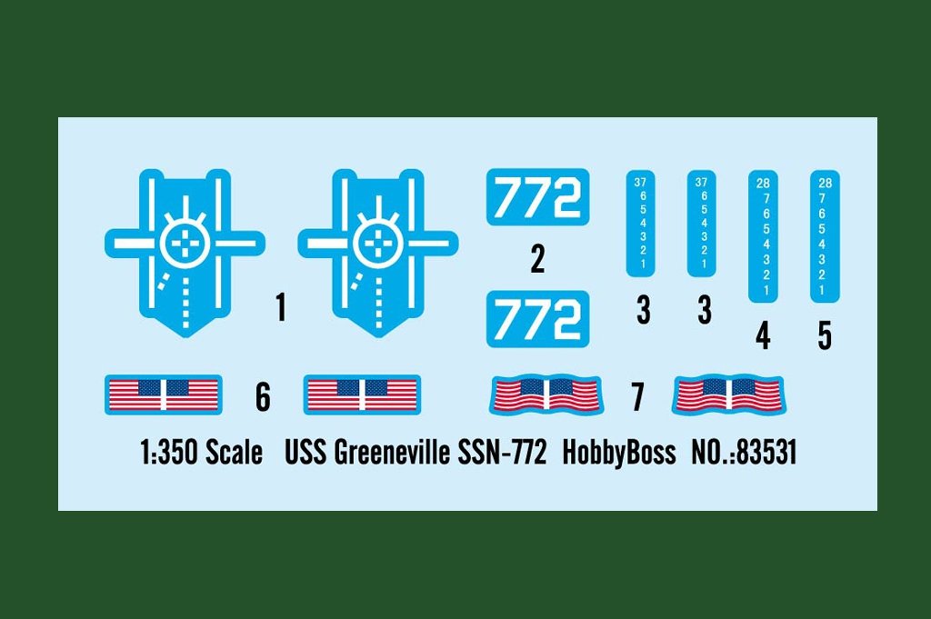 Hobby Boss 83531 USS Greeneville SSN-772 1/350 – image 3