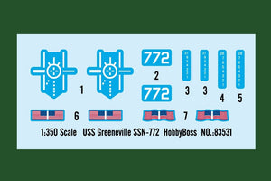 Hobby Boss 83531 USS Greeneville SSN-772 1/350 – image 3