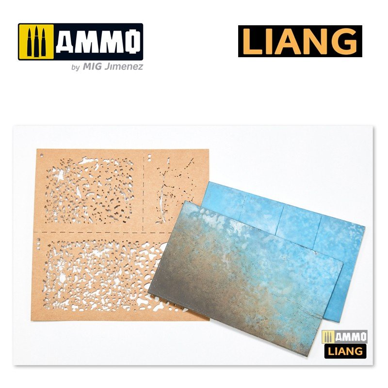 Pochoirs à l&amp;#39;aérographe Liang 0001 pour effet de vieillissement – image 8