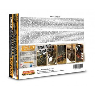 Coffret de pigments liquides Lifecolor LP05 Trains et rails 6 x 22 ml – imagen 2