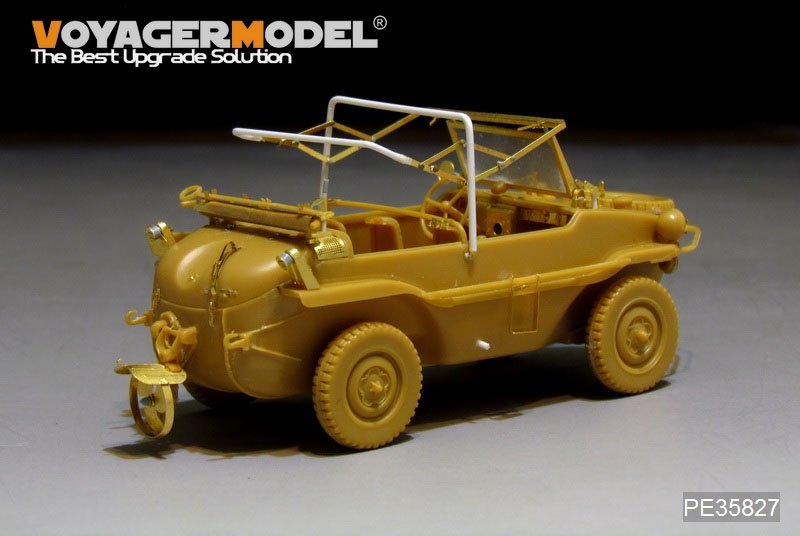 Maquette Voyager PE35827 Schwimmwagan allemand Type 166 de la Seconde Guerre mondiale (pour HERO 35001) 1/35 – immagine 4