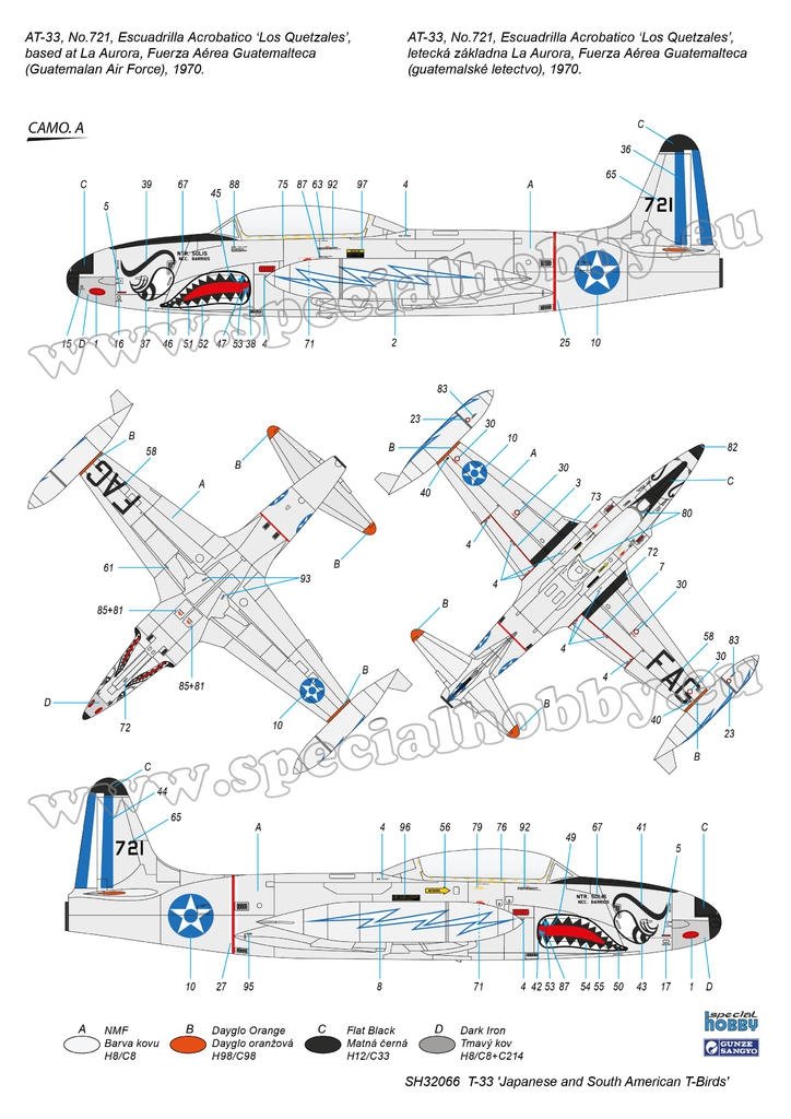 Special Hobby 32066 T-33 « T-Birds japonais et sud-américains » 1/32 – image 6